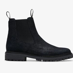 Clarks Clarkridge Men's Black Suede Chelsea Boots